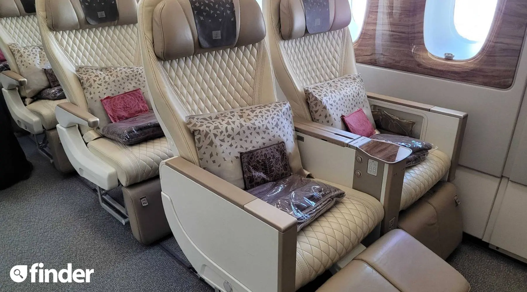 First row Emirates Premium Economy seats