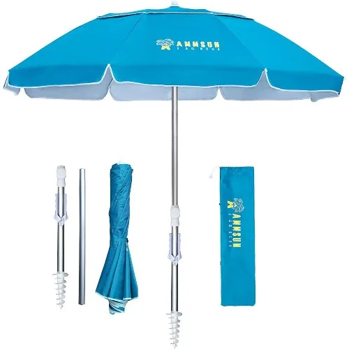 AMMSUN 6.5ft Portable beach umbrella