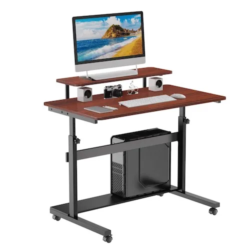 Eureka Ergonomic Mobile Height Adjustable Standing Desk